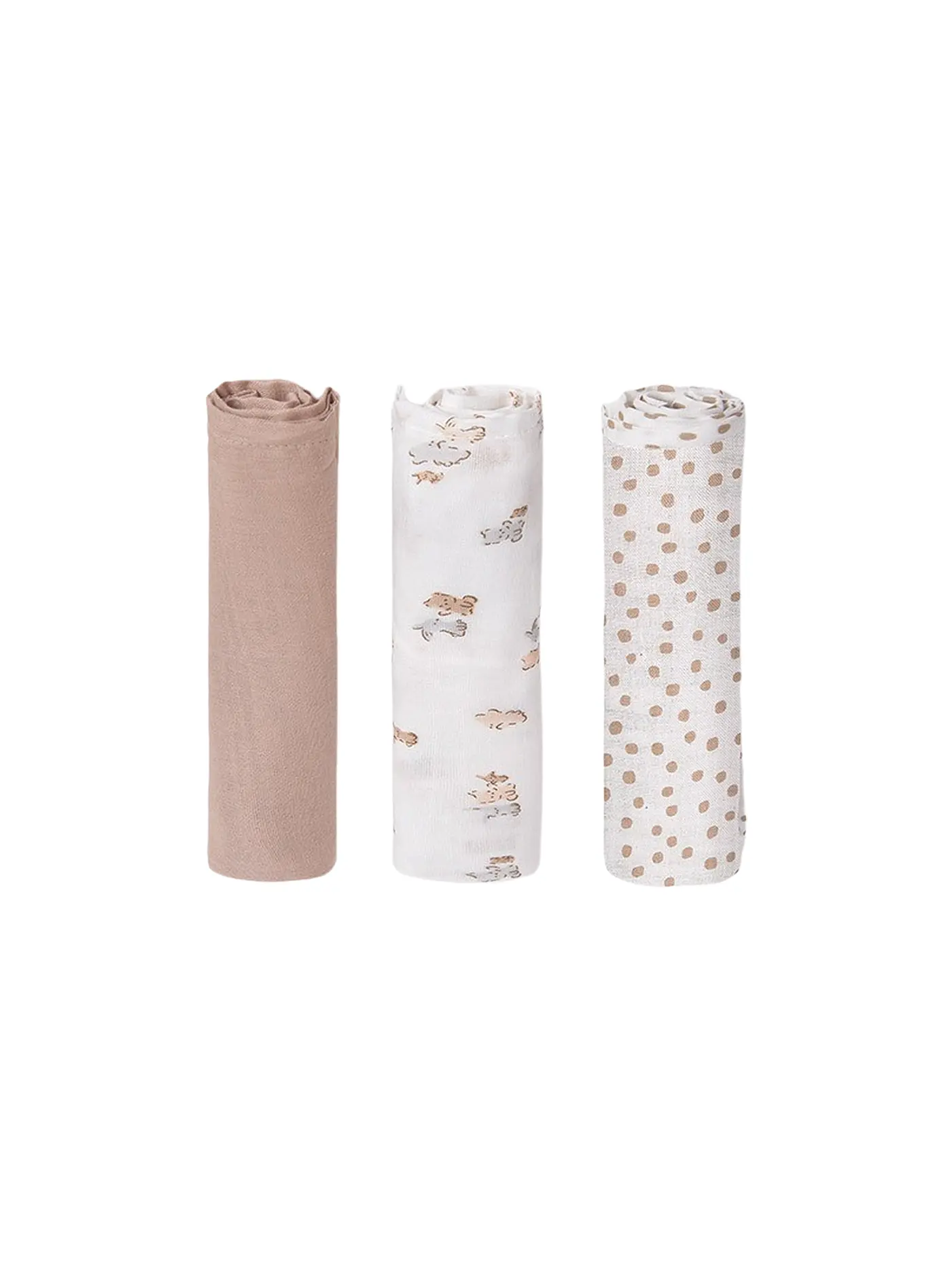 MAYORAL | Baby Stoffwindel - Multuch 3er Pkg. rosa | beige